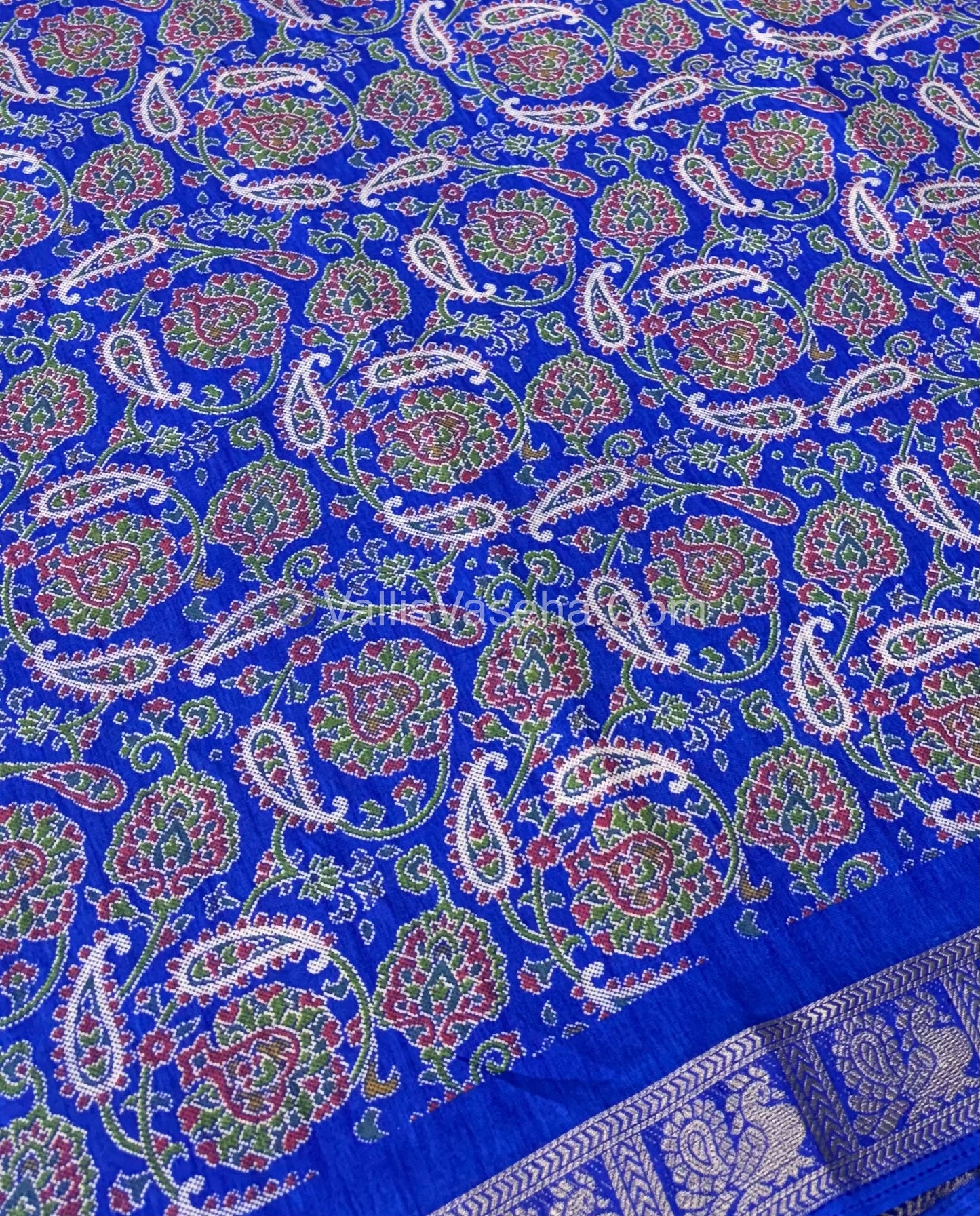 Casual Wear - Fancy Viscose Mulberry Silk  - Royal Blue Shade - VVFMS001