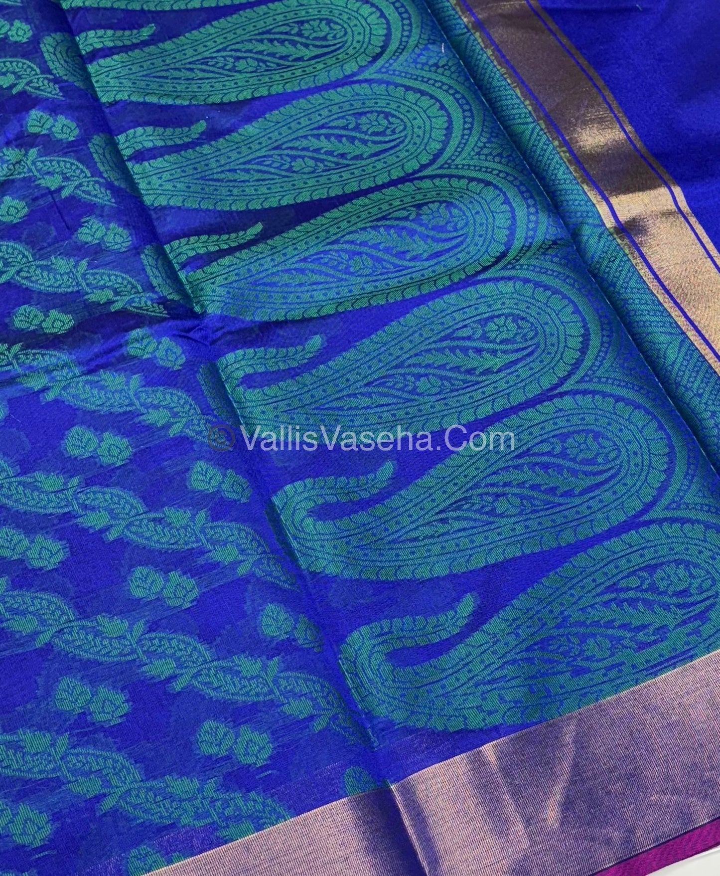 Banarasi - Kora Tanchoi - Semi Soft Silk Saree - VVKTS001