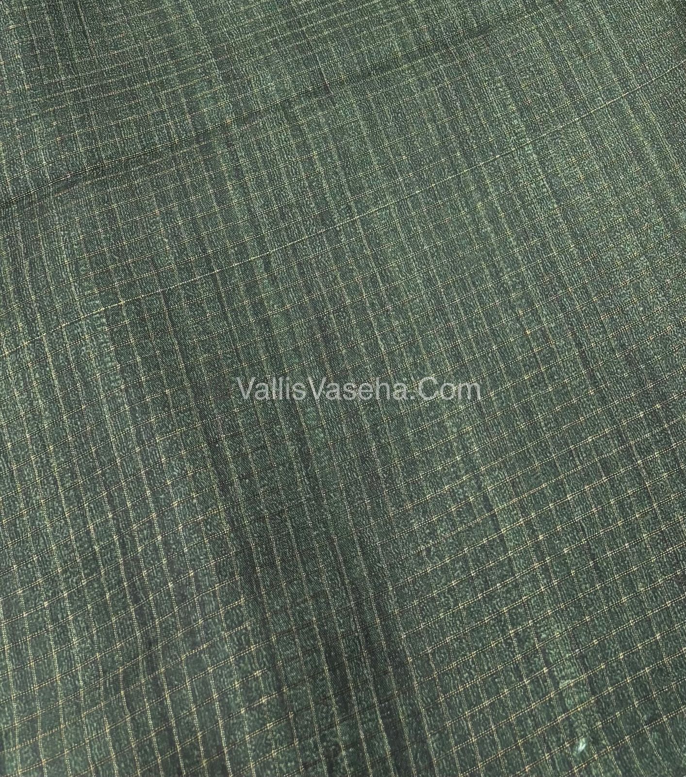 Art Tussar / Art Silk - Orange & Green  Shade - VVATS003