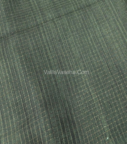 Art Tussar / Art Silk - Orange & Green  Shade - VVATS003