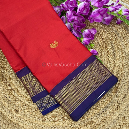 Semi Silk - Red with Blue Combo - VVSS001