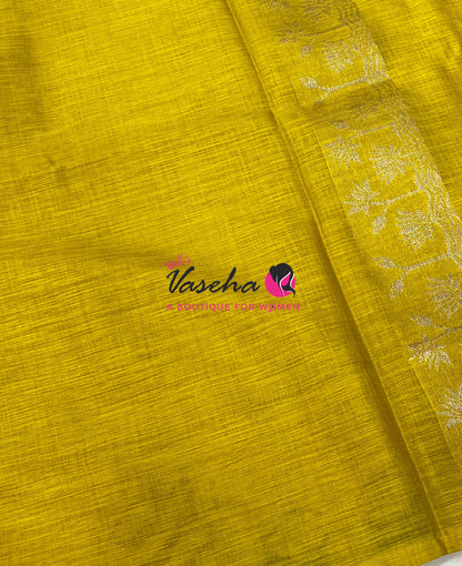 Banarasi - Heritage Meenakari Silk - Yellow Shade - VVBHS014