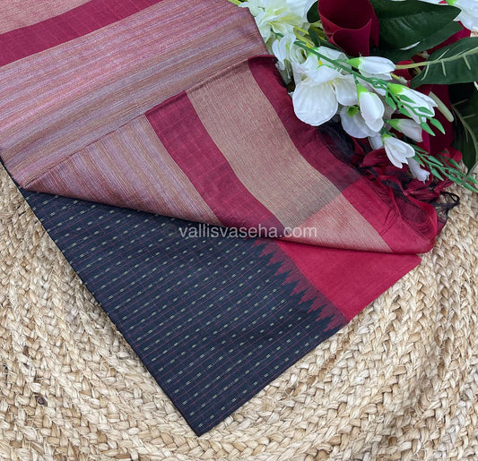 Semi Raw Silk - Lakshadeepam Design Weaving - VVRS004