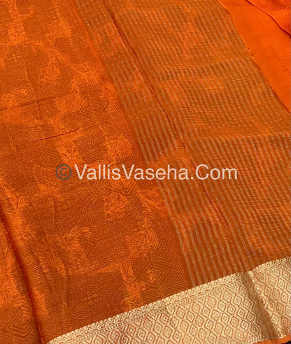 Semi Viscose / Semi Mysore Crepe Silk Variety - Embossed Design - VVSMC002