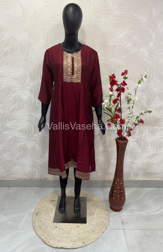 Ready Made - Anarkali - Vichitra Silk -   VVRAK001