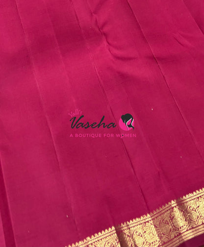 Pure Kanchipuram Silk Saree | Pazhum Pazhamum Checks |VVPS017