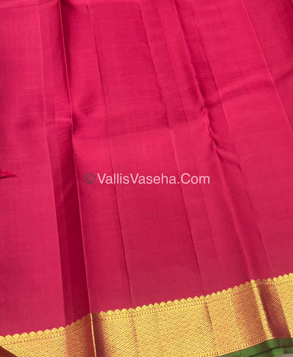 Pure Kanchipuram Silk Saree - Maroonish Red Shade - VVPS011