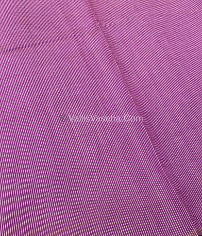 Semi Tussar Silk Saree - Purple Shade - VVSTS016
