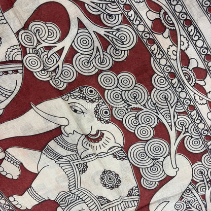 Pure Kalamkari Cotton Saree - VVPKC002