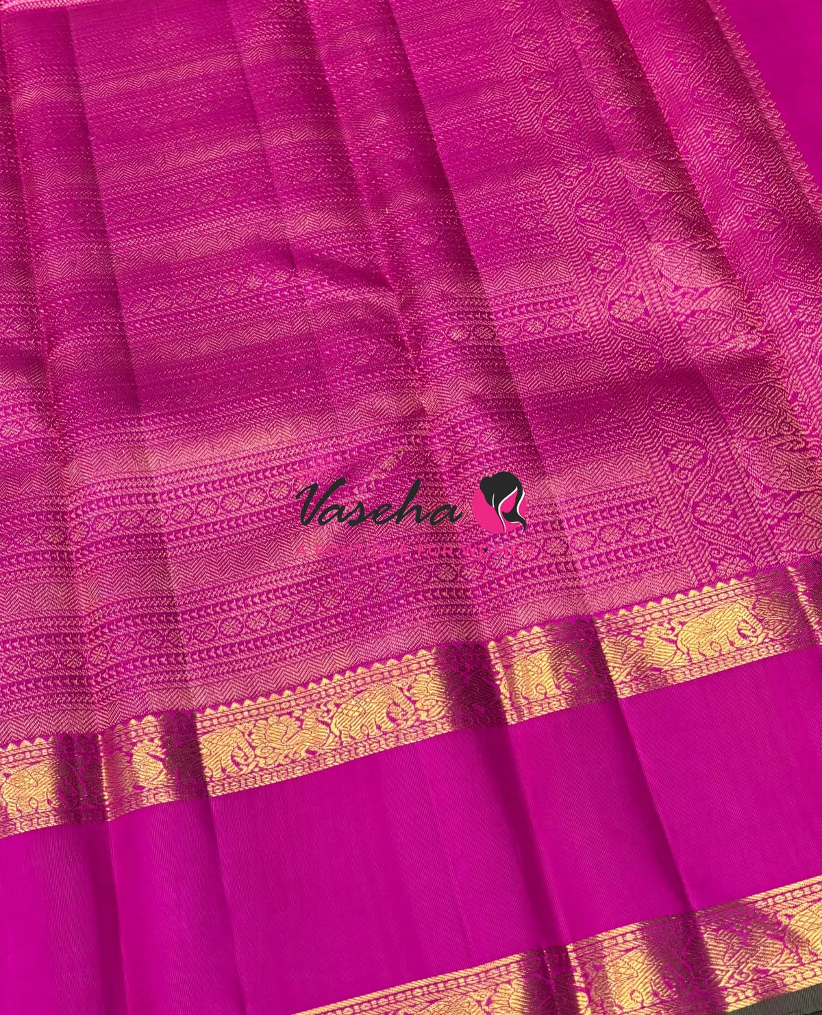 Pure Bridal Kanchipuram Silk Saree -  Purple & Pink Combo - VVPS076