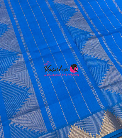Semi Silk Cotton Saree | Pazhum Pazhamum Checks Design |VVSSC020