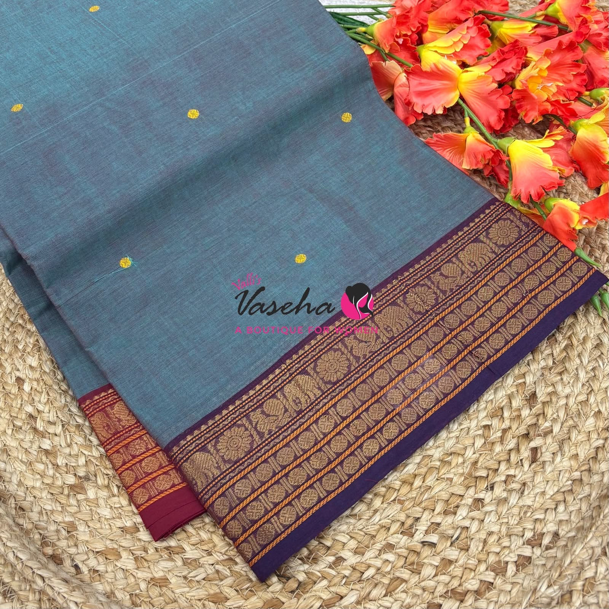 Chettinadu Cotton Saree - VVCCS003