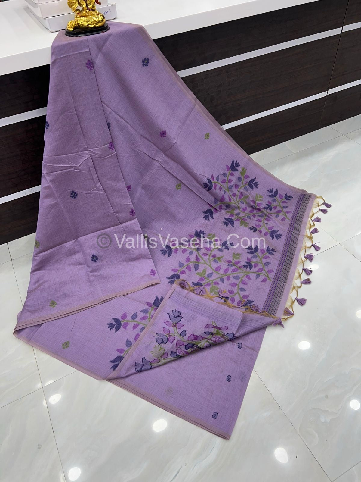Muga Cotton Saree - VVMCS001