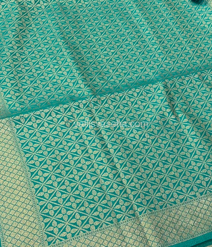 Banarasi - Heritage Silk - Semi Kathan Silk -  Blue Shade - VVBHS007