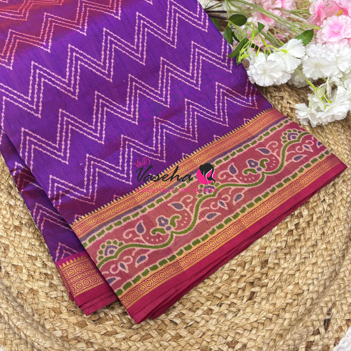 Semi Patola | Printed Silk Saree - Combo - VVSPS003