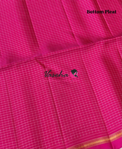 Pure Soft Silk Saree - Partly Pallu -  Half & Half Saree - VVPSS142