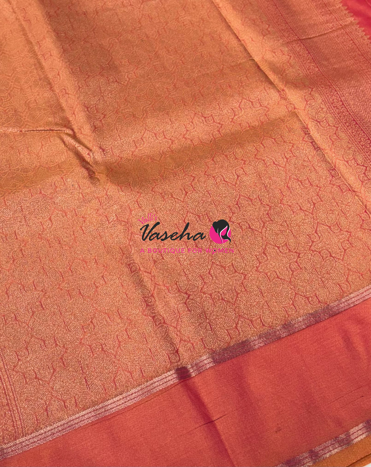 Semi Soft Silk  - Orange Shade - VVSSS041