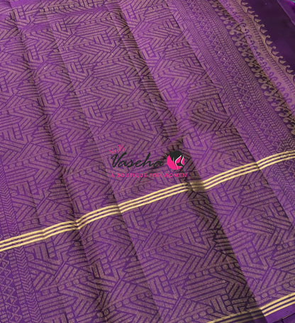 Half Mix - Pure Soft Silk Saree - Long Retta Petta Border with Butta - VVPSS105