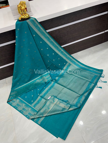 Banarasi - Heritage Silk - Semi Kathan Silk - Ramar Blue Shade- VVBHS002