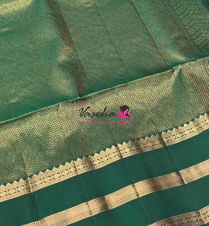 Half Mixed  Soft Silk Saree - Purplish Pink & Green - VVPSS077