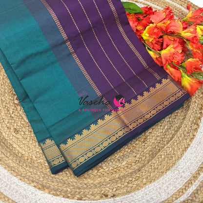 Semi Silk Cotton Saree | Vairavoosi  Design |VVSSC017