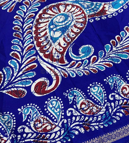 Budget Friendly Sarees - Casual Wear Sarees - Crackle Silk - VVCS001