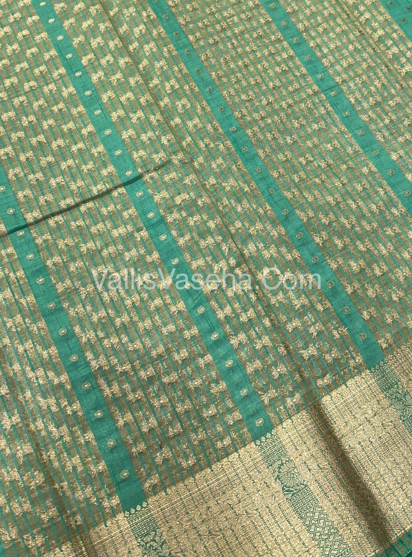 Semi Tussar Silk  - Pastel Green Shade  - VVSTS015