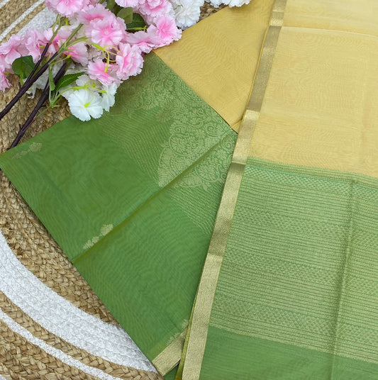 Unstitched Salwar Material -Silk Cotton - VVUSM006