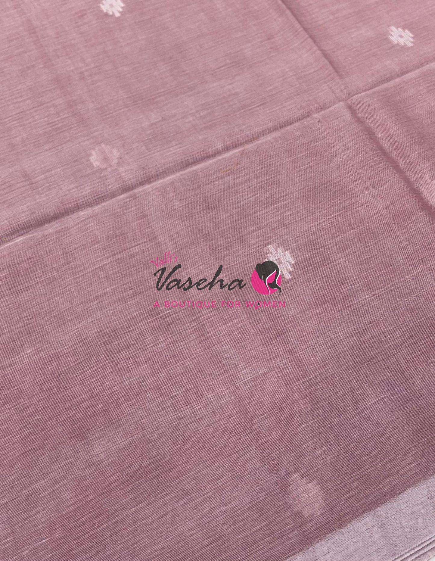 Bengal Kaddhi Cotton Saree | VVBKC002 | Onion Pink Shade