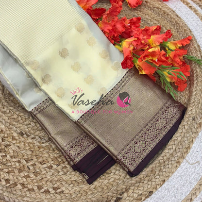 Semi Bridal Kanchi Silk  - Korvai - Premium- VVSKS008