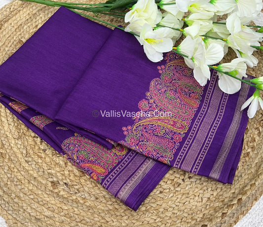 Casual Wear - Fancy Mixed Cotton - Purple Shade - VVFMC001