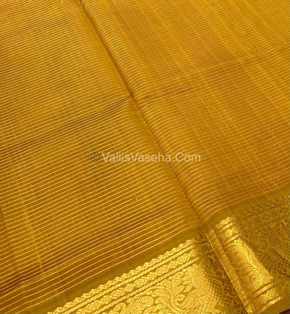 Pure Silk Cotton Sarees - Vairavoosi Lines - Pink & Mustard Yellow- VVPSC005