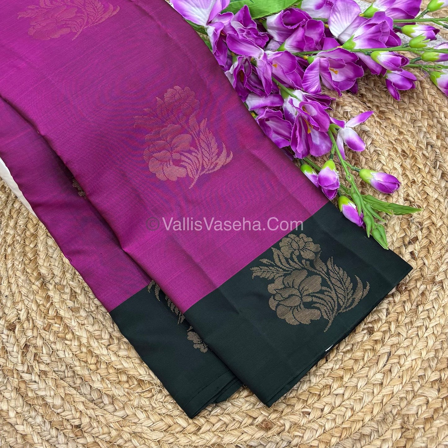 Half Mix - Pure Soft Silk Saree - VVPSS054