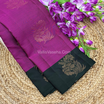 Half Mix - Pure Soft Silk Saree - VVPSS054