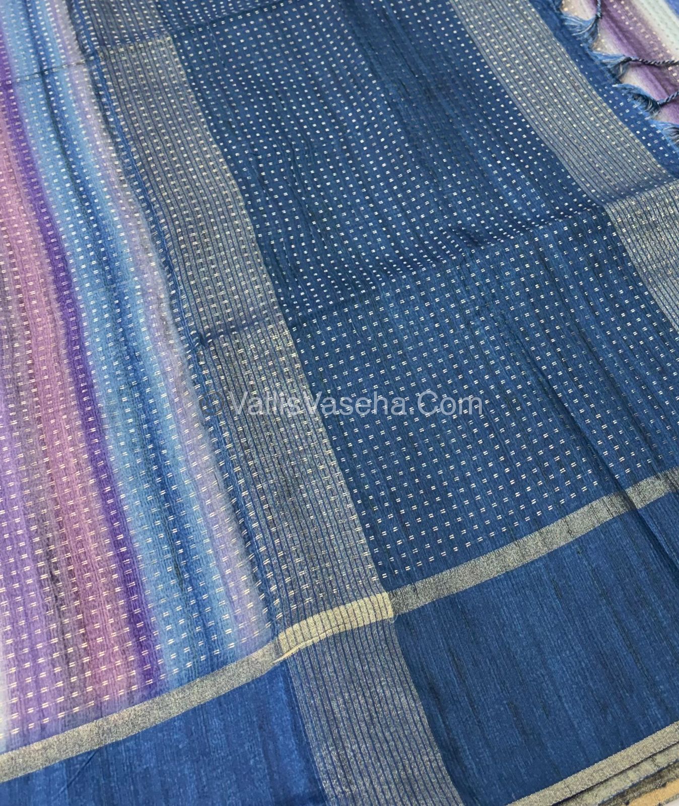 Semi Tussar Silk - Vairavoosi Design - Multi colour - VVSTS038
