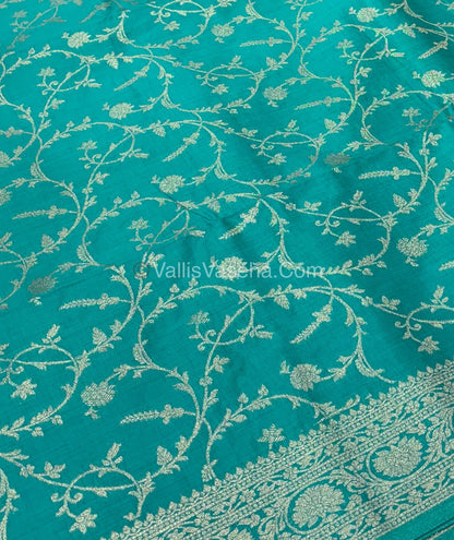 Banarasi - Heritage Silk - Semi Kathan Silk - Ramar Blue Shade- VVBHS001