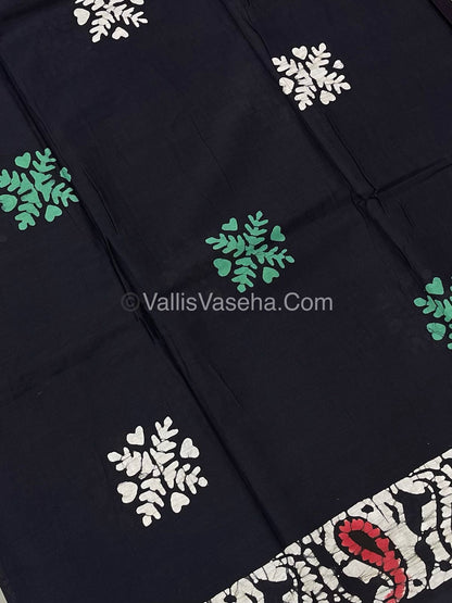 Pure Soft Mul Mul Cotton Sarees - Hand Block Prints - VVMMC007