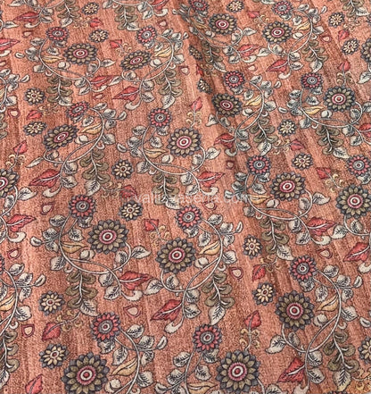 Semi Chanderi Saree - Digital Printed - VVSCD001