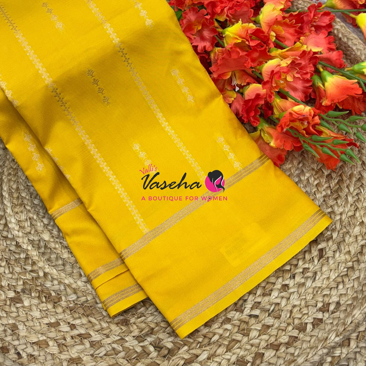 Semi Soft Silk  - Yellow Shade - VVSSS040