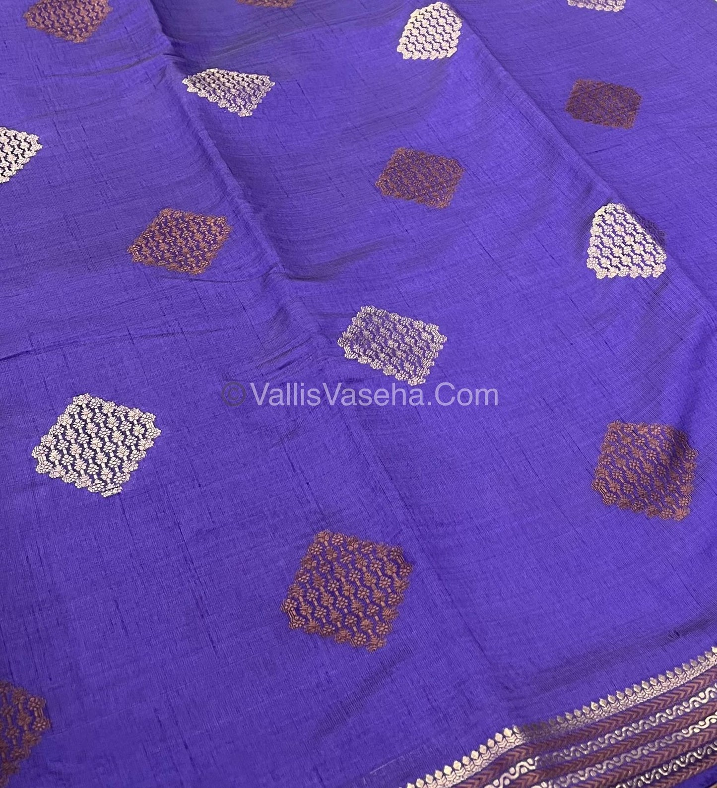 Semi Tussar Silk Saree - Violet Shade - VVSTS016
