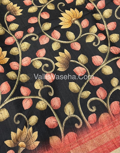 Art Silk / Semi Gicha Tussar Saree  - VVSGT002
