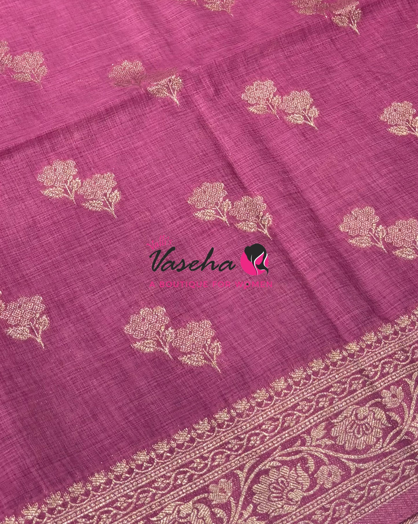 Banarasi - Heritage Silk - Semi Kathan Silk - Onion Pink  Shade - VVBHS011