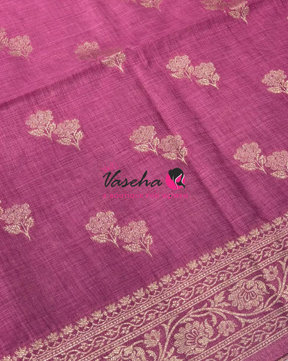 Banarasi - Heritage Silk - Semi Kathan Silk - Onion Pink  Shade - VVBHS011