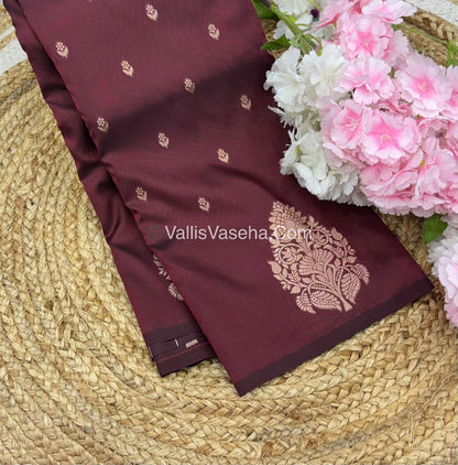 Semi Soft Silk -  Maroon Shade -VVSSS016