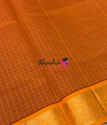 Semi Silk Cotton Saree | Lakshadeepam Design |VVSSC009