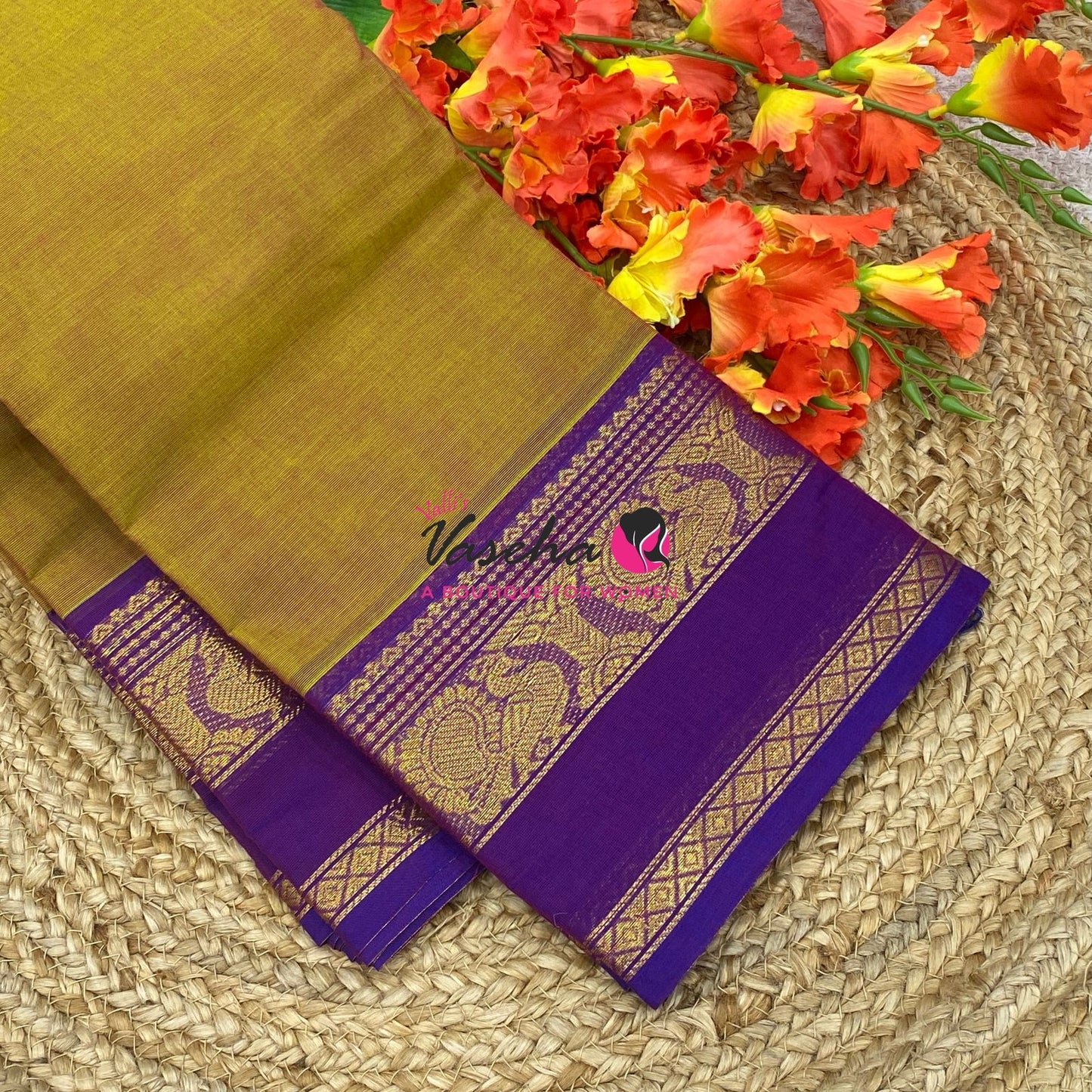 Kanchi Cotton Saree - VVKCS032