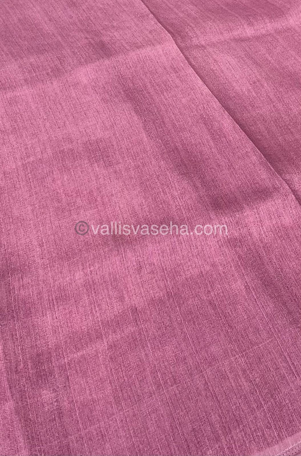 Organza Saree - Pinkish Purple (Light Onion Shade)- VVOS001