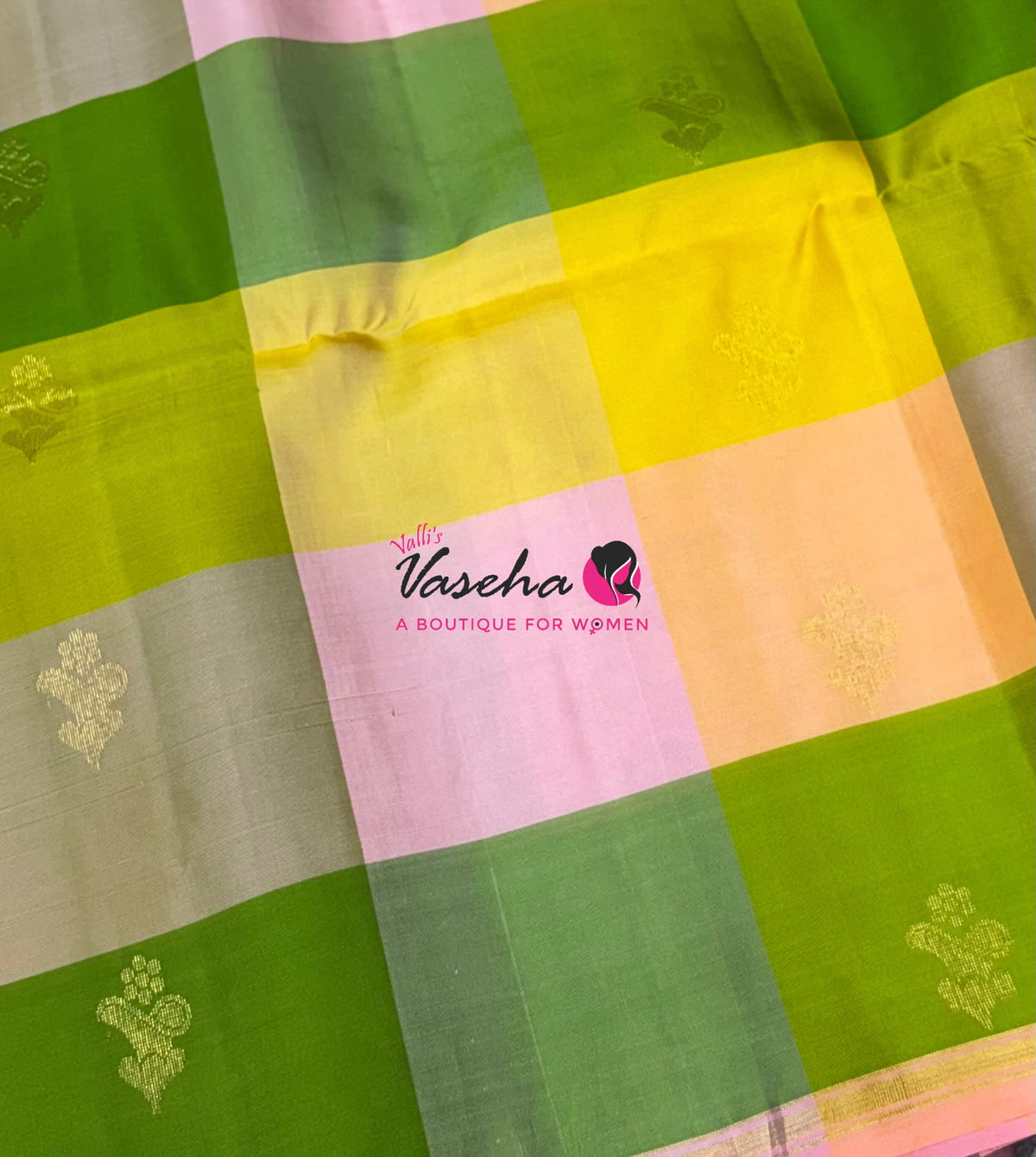 Pure Soft Silk Saree - Partly Pallu -  Half & Half Saree - VVPSS088