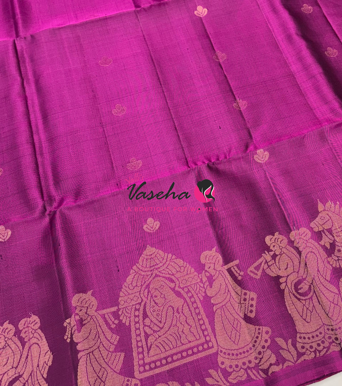 Pure Soft Silk Saree  - Purple Shade - VVPSS094