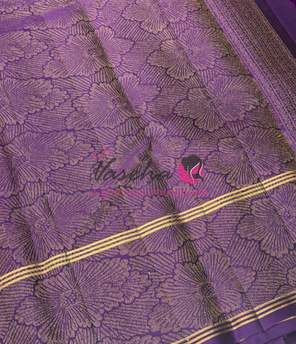Half Mix - Pure Soft Silk Saree - Long Retta Petta Border with Butta - VVPSS105